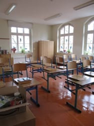 Unterrichtsraum früher